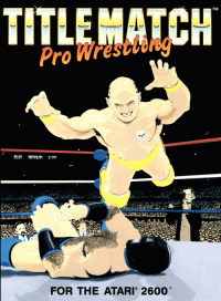 Title Match Pro Wrestling Atari 2600  box art